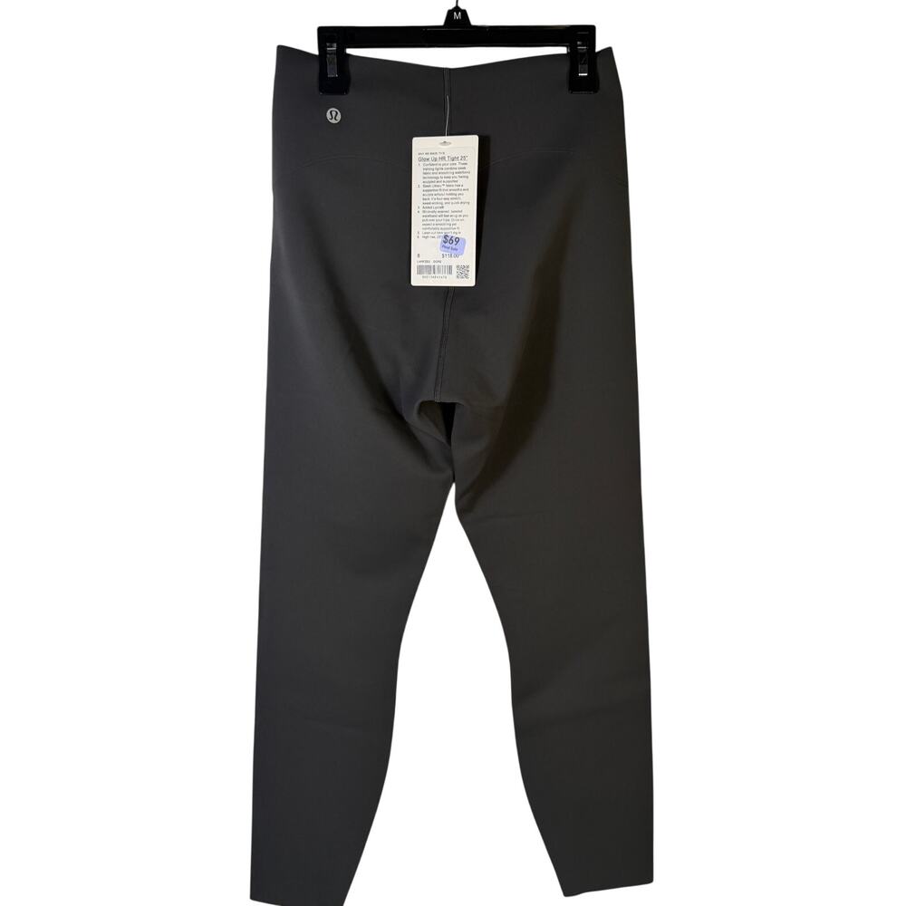 lululemon Glow Up High-Rise Tight 25” Graphite Grey Size 8 NWT